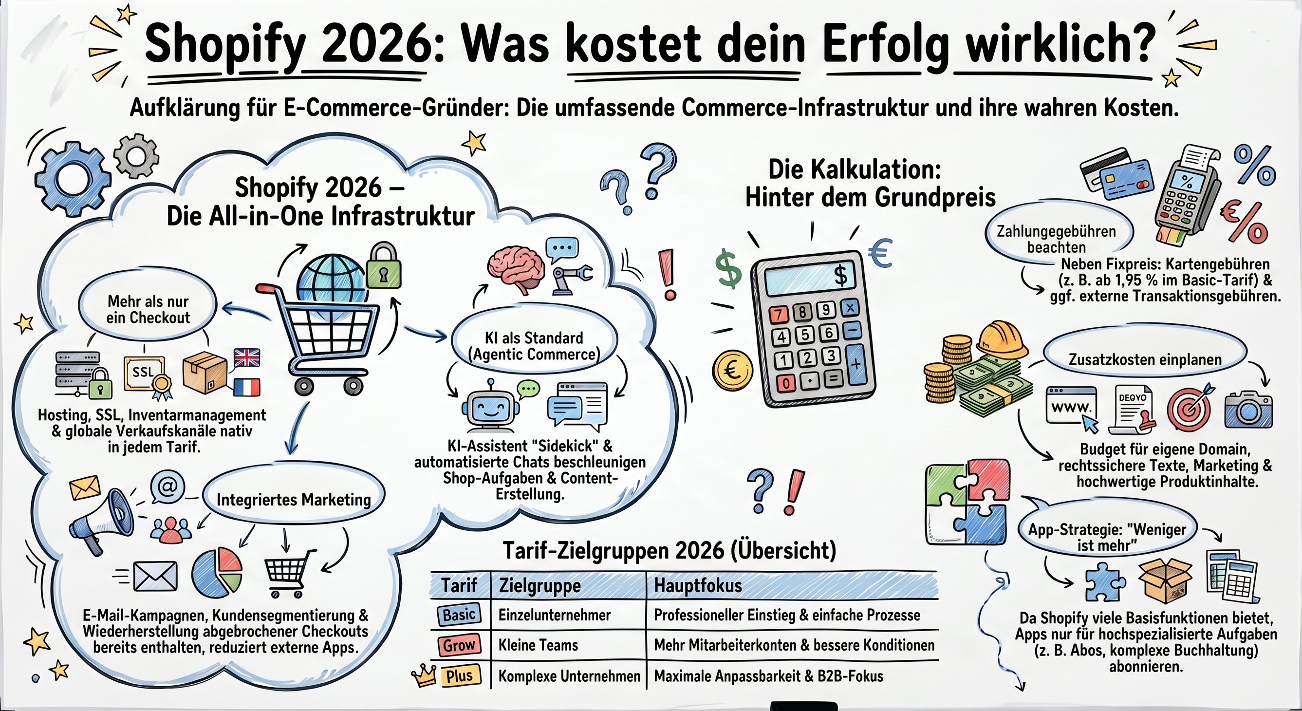 Was kostet Shopify wirklich – und was musst du zusätzlich einplanen?