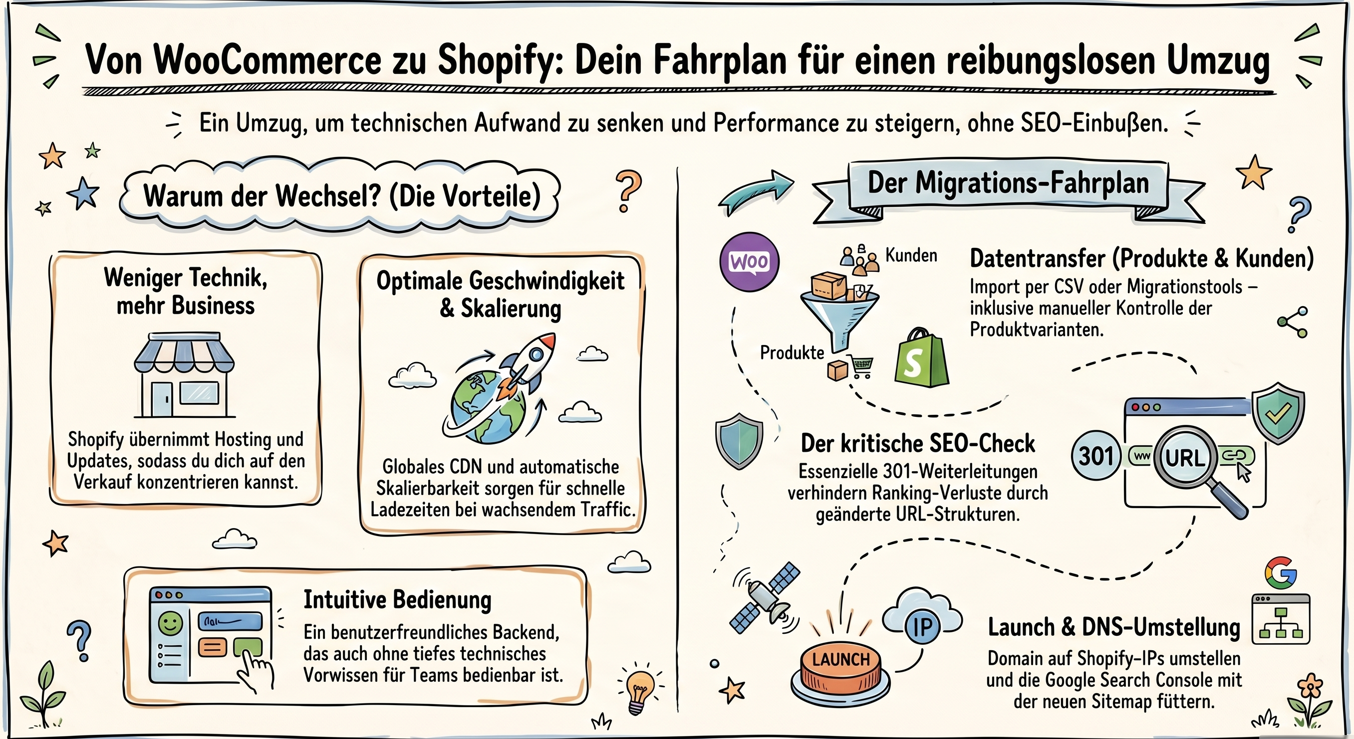 WooCommerce zu Shopify migrieren – Schritt-für-Schritt-Anleitung