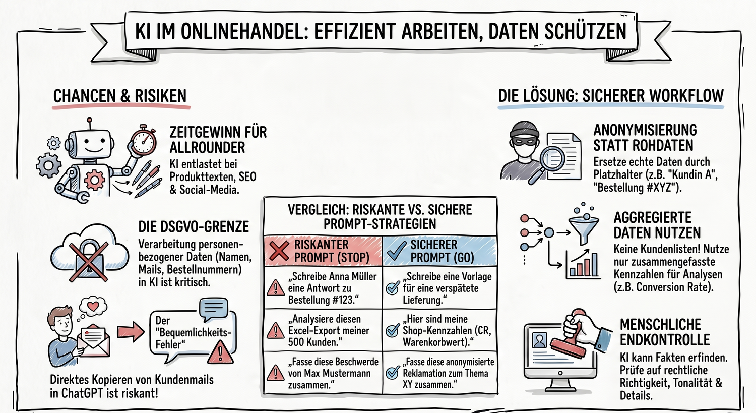 DSGVO-konforme KI im Onlinehandel: Was kleine Shops beachten sollten