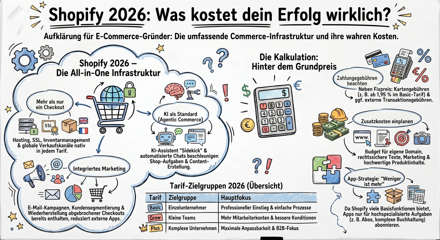 Was kostet Shopify wirklich – und was musst du zusätzlich einplanen?